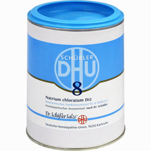 Biochemie 8 Natrium Chloratum D12 Tabletten 1000 Stück - ab 0,00 €