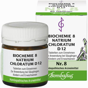 Abbildung von Biochemie 8 Natrium Chloratum D12 Tabletten Bombastus-Werke AG 80 Stück