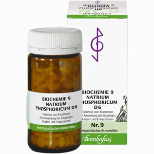 Biochemie 9 Natrium Phosphoricum D6 Tabletten Bombastus-Werke AG 200 Stück - ab 5,65 €