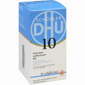 Biochemie Dhu 10 Natrium Sulfuricum D6 Tabletten  420 Stück - ab 12,07 €