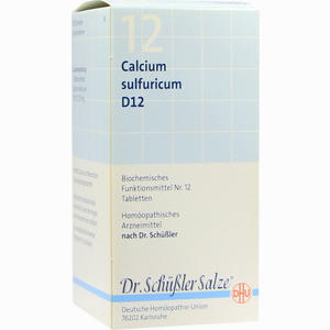 Biochemie Dhu 12 Calcium Sulfuricum D12 Tabletten  420 Stück - ab 15,39 €