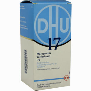 Biochemie Dhu 17 Manganum Sulfuricum D6 Tabletten  420 Stück - ab 0,00 &euro;
