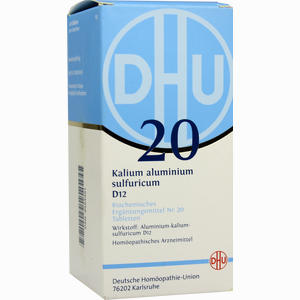 Biochemie Dhu 20 Kalium Aluminium Sulf. D12 Tabletten  420 Stück - ab 0,00 €