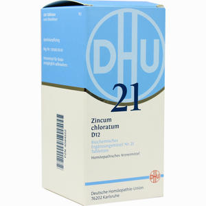 Biochemie Dhu 21 Zincum Chloratum D12 Tabletten  420 Stück - ab 0,00 €