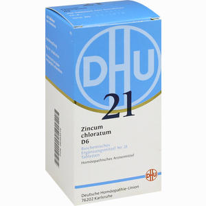 Biochemie Dhu 21 Zincum Chloratum D6 Tabletten  420 Stück - ab 0,00 &euro;
