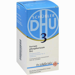 Biochemie Dhu 3 Ferrum Phosphoricum D12 Tabletten  420 Stück - ab 12,07 €