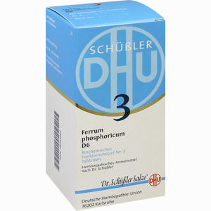 Biochemie Dhu 3 Ferrum Phosphoricum D6 Tabletten  420 Stück - ab 0,00 €