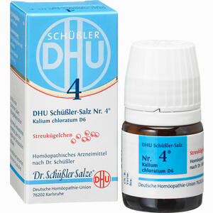 Biochemie Dhu 4 Kalium Chloratum D6 Globuli 10 g - ab 7,03 €