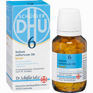 Biochemie Dhu 6 Kalium Sulfuricum D6 Karto Tabletten 200 Stück - ab 0,00 &euro;