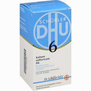 Biochemie Dhu 6 Kalium Sulfuricum D6 Tabletten  420 Stück - ab 12,05 €