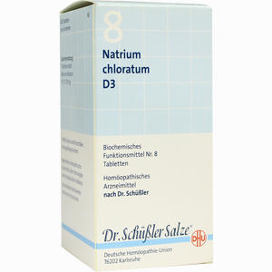 Biochemie Dhu 8 Natrium Chloratum D3 Tabletten  420 Stück - ab 0,00 €