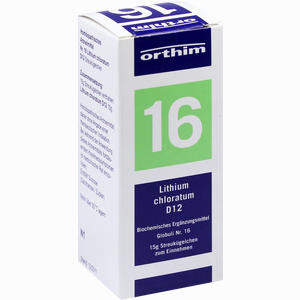 Biochemie Globuli Nr.16 Lithium Chloratum D12  15 g - ab 0,00 &euro;