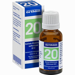 Biochemie Globuli Nr.20 Kalium Aluminium Sulfuricum D12  15 g - ab 0,00 €