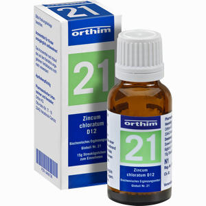 Biochemie Globuli Nr.21 Zincum Chloratum D12  15 g - ab 0,00 €