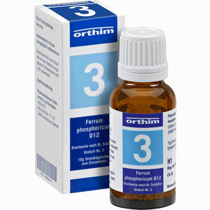 Biochemie Globuli Nr. 3 Ferrum Phosphoricum D12  15 g - ab 0,00 &euro;