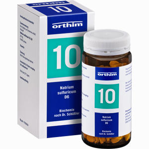 Biochemie Orthim Nr.10 Natrium Sulfuricum D6 Tabletten 400 Stück - ab 0,00 &euro;