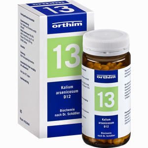 Biochemie Orthim Nr.13 Kalium Arsenicosum D12 Tabletten 400 Stück - ab 0,00 &euro;