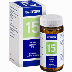 Biochemie Orthim Nr.15 Kalium Jodatum D12 Tabletten 400 Stück - ab 0,00 &euro;
