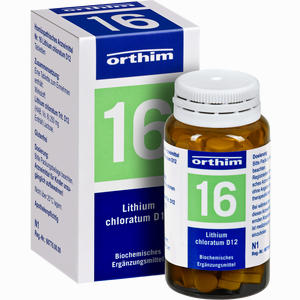 Biochemie Orthim Nr. 16 Lithium Chloratum D12 Tabletten 100 Stück - ab 0,00 €
