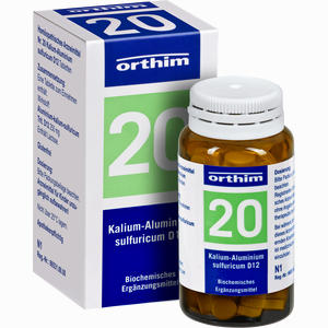 Biochemie Orthim Nr. 20 Kalium- Aluminium Sulf. D12 Tabletten 100 Stück - ab 0,00 &euro;