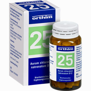 Biochemie Orthim Nr. 25 Aurum Chloratum Natron.d12 Tabletten 100 Stück - ab 0,00 &euro;