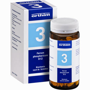 Biochemie Orthim Nr.3 Ferrum Phosphoricum D12 Tabletten 400 Stück - ab 0,00 &euro;