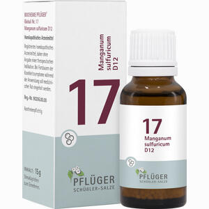 Biochemie Pflüger Globuli Nr.17 Manganum Sulfuricum D12  15 g - ab 6,21 €