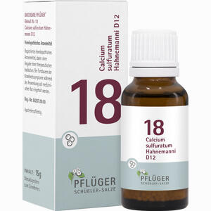 Biochemie Pflüger Globuli Nr.18 Calcium Sulfuratum D12  15 g - ab 6,30 €