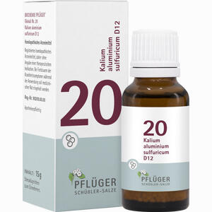Biochemie Pflüger Globuli Nr. 20 Kalium Aluminium Sulfuricum D12  15 g - ab 6,25 €