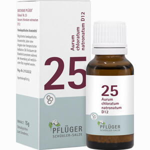 Biochemie Pflüger Globuli Nr. 25 Aurum Chloratum Natronatum D12  15 g - ab 5,95 €