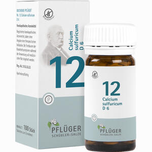 Abbildung von Biochemie Pflüger Nr. 12 Calcium Sulfuricum D6 Tabletten 100 Stück