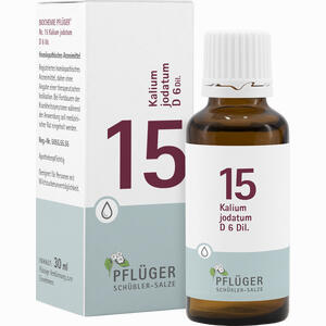 Biochemie Pflüger Nr. 15 Kalium Jodatum D6 Tropfen 30 ml - ab 6,55 €
