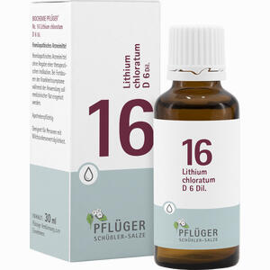 Biochemie Pflüger Nr.16 Lithium Chloratum D6 Tropfen 30 ml - ab 7,14 €