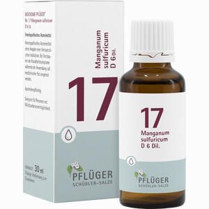 Biochemie Pflüger Nr.17 Manganum Sulfuricum D6 Tabletten 30 ml - ab 6,91 €