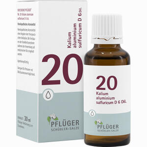 Biochemie Pflüger Nr. 20 Kalium Aluminium Sulfuricum D6 Tropfen 30 ml - ab 6,55 €