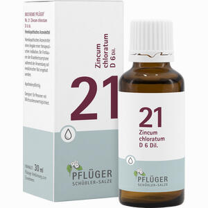 Biochemie Pflüger Nr.21 Zincum Chloratum D6 Tropfen 30 ml - ab 6,92 €