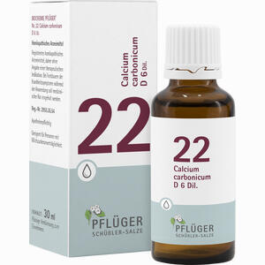 Biochemie Pflüger Nr. 22 Calcium Carbonicum D6 Tropfen 30 ml - ab 7,37 €
