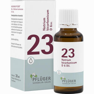 Biochemie Pflüger Nr.23 Natrium Bicarbonicum D6 Tropfen 30 ml - ab 5,56 €