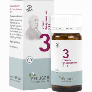 Biochemie Pflüger Nr. 3 Ferrum Phosphoricum D12 Tabletten 100 Stück - ab 3,06 €