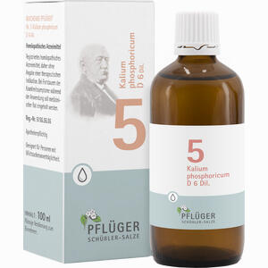 Biochemie Pflüger Nr. 5 Kalium Phosphoricum D6 Tropfen 100 ml Biochemie Pflüger Nr. 5 Kalium Phosphoricum D6 Tropfen 100 ml