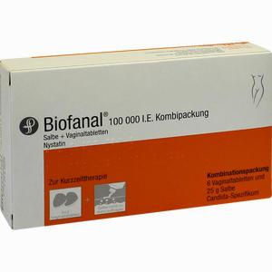 Biofanal 25g Salbe+6 Vaginaltabletten Kombipackung 1 Packung Biofanal 25g Salbe+6 Vaginaltabletten Kombipackung 1 Packung