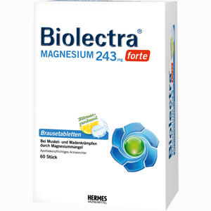 Biolectra Magnesium 243 Forte Zitrone Brausetabletten 60 Stück - ab 18,32 €