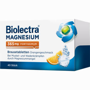 Biolectra Magnesium 365 Fortissimum Orange Brausetabletten 40 Stück - ab 17,15 €