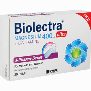 Biolectra Magnesium 400mg Ultra 3- Phasen- Depot Tabletten 30 Stück - ab 13,69 €