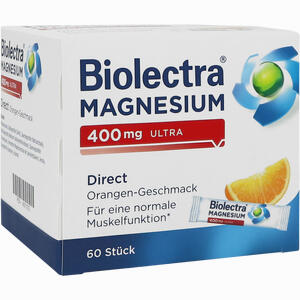 Biolectra Magnesium 400mg Ultra Direct Orange Pellets 60 Stück - ab 21,20 €