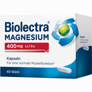 Biolectra Magnesium 400mg Ultra Kapseln 40 Stück - ab 12,69 €