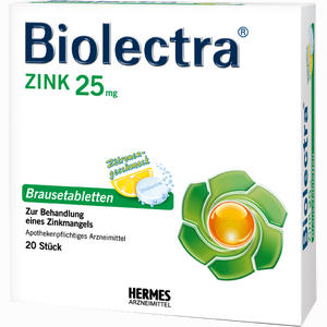 Biolectra Zink Brausetabletten 20 Stück - ab 7,55 €