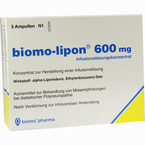 Biomo Lipon 600mg Ampullen 10 Stück - ab 47,77 €