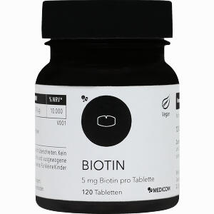 Biotin 5 Mg Biotin Pro Tablette 120 Stück - ab 7,03 &euro;