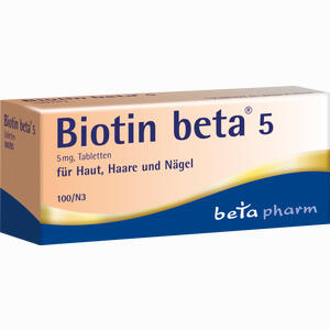 Biotin Beta 5 Tabletten 100 Stück